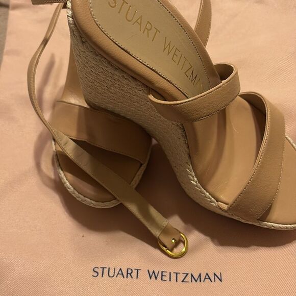 Stuart Weitzman Alex Platform Wedge Sandal NWT 7.5 $495 - Picture 5 of 6